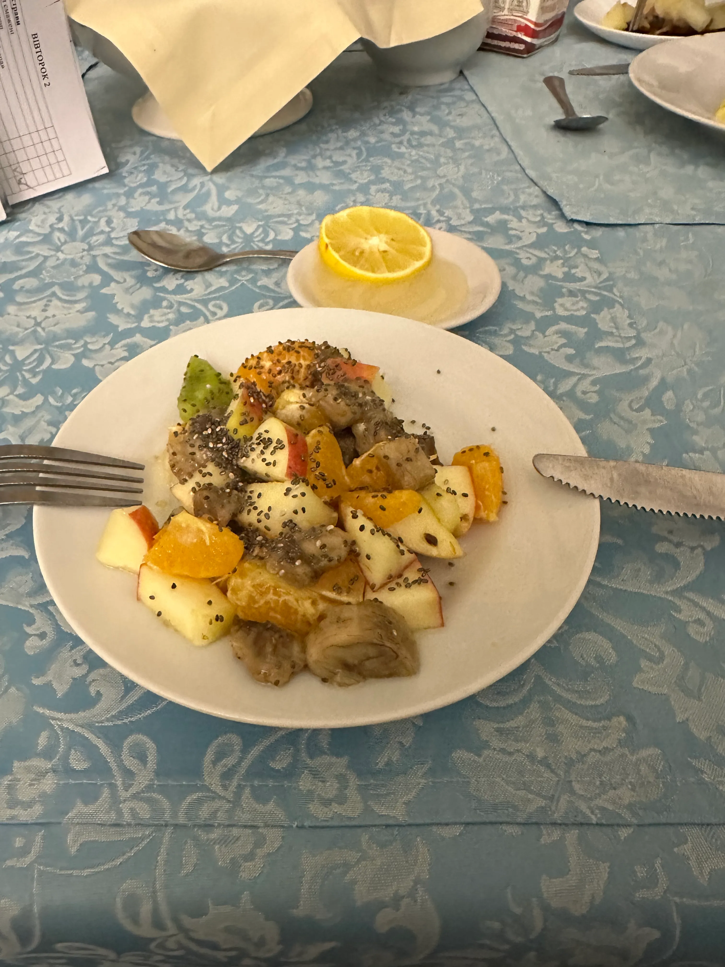 Питание по программе курса